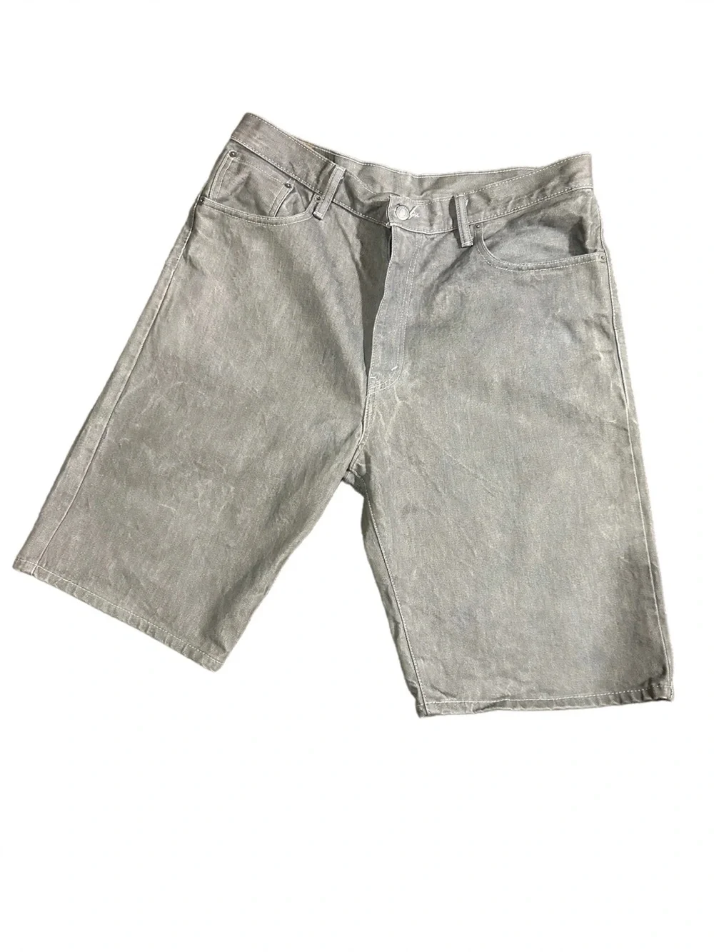 Men's Gray Denim Shorts